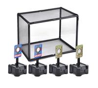 liyoe Ensemble Cible à Réinitialisation Automatique pour Pratique en Intérieur et en Extérieur. Noir, Fabrication Robuste et de Grande Qualité.
