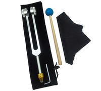liyoe Ensemble de Diapasons OTTO128HZ avec Base pour Guérir les Chakras, Thérapie Sonore, Garder le Corps, L' et L' en Harmonie Parfaite