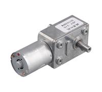 liyoe JGY370 Moteur à Courant Continu 12V 30 Tr/Min Moteur à Vitesse Réduite avec Couple Élevé Turbo Worm Geared