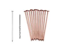 liyoe Kit de 14 Clous en Cuivre pour Tuer les, Clous en Cuivre Pur de 3,5 Pouces en Vrac, Clous de Quincaillerie pour Enlever les Souches pour les