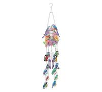 liyoe Kit de Carillon Éolien de Peinture d'art de Diamant en Pointillé de Bricolage Attrape-Soleil Ornements Suspendus Carillons Éoliens Art pour L'Extérieur B