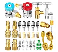 liyoe Kit de Coupleur Adaptateur AC R134A, Vanne de de Réservoir R134a R134a à R22/410a pour Système de Réfrigération de Climatisation