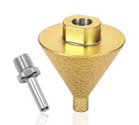 liyoe Mèche à Chanfreiner Diamantée 0-2 Pouces (50 mm), Foret à pour Carrelage, Filetage M10 pour Meuleuse D'Angle 100 mm