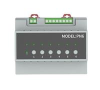 liyoe Module de Commutation Relais Tuya Smart Zigbee 6CH avec Télécommande, pour Le Contrôle des Appareils Électroménagers, Supportant Le Contrôle de Moteur 3-Voies.