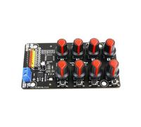 liyoe Module de Contrôleur de Servomoteur à Huit Voies Module de Contrôleur de Servo PCB Carte de Test de Bras de Robot Bouton de Pilote Développement PWM à 8 Voies Carte de Débogage de Contrôle Indus