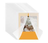liyoe Paquet de 100 Vestes en Vélin pour Invitations 5 X 7, Enveloppes en Vélin Pré-Pliées, Papier Vélin pour Invitation D'Anniversaire de Mariage, Mariage