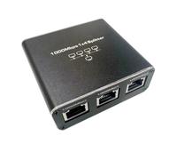 liyoe Répartiteur Gigabit Ethernet 1 Entrée 4 Sorties 1000 Mbps Répartiteur de Câble Internet 1 à 4 Répartiteur Réseau RJ45 pour Cat5/6/7 Facile à Utiliser
