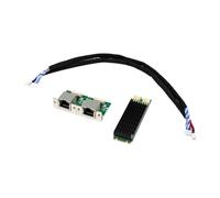 liyoe ST7465 M.2 B+M I226-T2 Carte Ethernet Gigabit 2.5G de Qualité Industrielle, avec Interface 2.5G Gigabit Ethernet I225V PCIE Dual Electrical Port Network Card