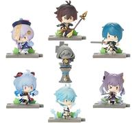 Liyue Chapter Ensemble de figurines d'action Zhongli Qiqi Anime Figurines de personnage Figurine en PVC Collection Décoration Modèle Cadeau 6,1 cm (A)