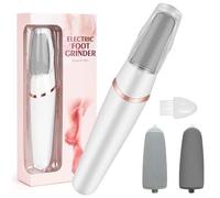 LIYUJSDZ Lime électrique pour pieds et callosités, outils de pédicure professionnels pour peaux sèches, calleuses, mortes, craquelées et dures, équipée de 2 têtes de polissage et 1 brosse de 1 L