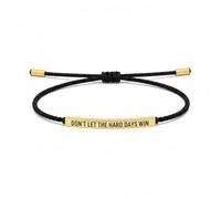 liyun 1 bracelet inspirant pour femme, « Don't Let the Hard Days Win Strength », corde réglable, bijou encourageant pour la famille, les amis, les filles, à porter au quotidien, taille unique, Nylon