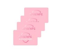 liyun Cartes de blocage RFID, ultra fines et minimalistes sécurisées, protection de carte de crédit bancaire, champ de force antivol max pour portefeuilles sans contact, rose, Taille unique, Classique
