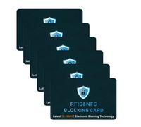 liyun Cartes de blocage RFID, ultra fines et minimalistes sécurisées, protection de carte de crédit bancaire, champ de force antivol max pour portefeuilles sans contact, bleu, Taille unique, Classique
