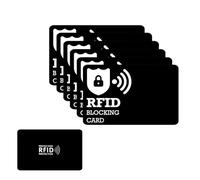 liyun Cartes de blocage RFID, ultra fines et minimalistes sécurisées, protection de carte de crédit bancaire, champ de force antivol max pour portefeuilles sans contact, Noir , Taille unique
