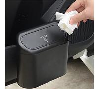 liyun Poubelle de voiture avec couvercle général, Motors Mini poubelle anti-fuite, accessoires de siège avant, bureau de voiture, chambre à coucher, maison avec couvercle