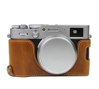 liyuxin66 Demi étui en Cuir for Appareil Photo for FUJIFILM for Fuji X100S X100T X100F X100V(Color:X100v Brown)