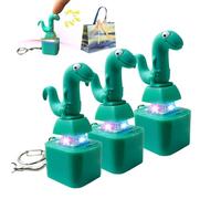 Lizard Button, Lizard Keychain Sound, Lizards Button Sound Fidget Toy Keychain with Light and Sound, Anti-Stress Toy Keyboard Pendant, for Adults & Children, Anxiety Toy for Relaxation (3Pcs)