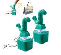 Lizard Button, Lizard Keychain Sound, Lizards Button Sound Fidget Toy Keychain with Light and Sound, Anti-Stress Toy Keyboard Pendant, for Adults & Children, Anxiety Toy for Relaxation (2Pcs)