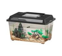 Lizard Cage Box Breeding Habitat Tank | Récipient d'alimentation Portable léger avec poignée de Transport idéale pour Transport de logements sécurisé et l'alimentation des Reptiles adaptés au serpe