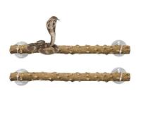 Lizard Climbing Pole Set, Reptile Wood Branches for Climbing, 2-Piece Lizard Climbing Pole Set, Pet-Friendly Accessories for Reptile Tanks, Ideal for Snakes, Lizards, and Bearded Dragons