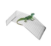 Lizard Hammock, Bearded Dragon Mesh Climbing Lounger, Stainless Steel Suction Hooks, Breathable Cooling Reptile Bed for Aquariums, Terrariums, Turtles, Hermit Crabs, 11.02 Inches