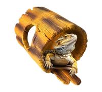 Lizard House, Terrarium Tree Texture Cave, Decorative Reptile Shelter, Climbing Basking, Aquarium Habitat Accessory, Ideal for Bearded Dragon, Spiders, Snakes, Turtles