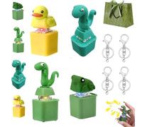 Lizard Keychain Sound 2026 New Lizard Button Keychain, Jouet anti-stress rechargeable avec lumières sonores pour utilisation au bureau et en voyage (O)