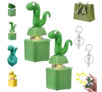 Lizard Keychain Sound 2026 New Lizard Button Keychain, Jouet anti-stress rechargeable avec lumières sonores pour une utilisation au bureau et en voyage (F)