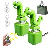 Lizard Keychain Sound, 2026 New Lizard Button Keychain, Rechargeable Lizards Anxiety Relief Keychain Button Toy, Fun Rechargeable Keychains with Colorful Lights, for Office Travel Use (2pcs)