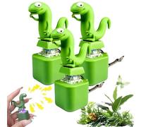 Lizard Keychain Sound, Rechargeable Lizards Anxiety Relief Keychain Button Toy, Fun Rechargeable Keychains with Colorful Lights, Portable Stress Reliever for Anxiety & Sensory Fun (3PCS)