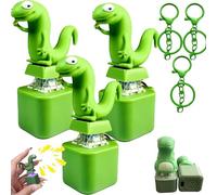 Lizard Keychain with Sound and LED Light, Rechargeable Anti-Stress Fidget Toy, Cute Electronic Pocket Gadget to Relieve Anxiety, Fun Gift for Children and Adults in The Office (3Pcs)