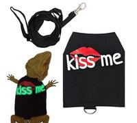 Lizard Leashes Laisse respirante et lumineuse en toile réglable, harnais pour reptiles, sangle de sécurité légère, équipement réfléchissant pour animal domestique | Parfait pour la marche, le camping