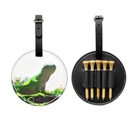 Lizard Looking up at The Sky Sac de rangement pour tee de golf Noir - Facile à transporter et plus efficace pour jouer au golf