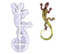 Lizard Moule en silicone - Moule en résine gecko 3D, plateau de moules époxy | Conception de moule de coulée créative, moule d'art réutilisable pour décoration intérieure en résine, installation de