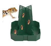 Lizard Mutual Plateau d'alimentation pour reptiles, bol de nourriture pour reptiles en insérant une assiette de proie, bol de terrarium alimentateur de reptiles, assiette à insertion mutuelle, C