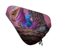 Lizard on The Branch Housse de siège de vélo pour homme et femme Imperméable Coussin de siège de vélo réglable pour vélo d'extérieur