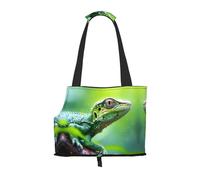 Lizard Sac à bandoulière imprimé gros plan pour animal domestique Convient pour les petits chiens et chats, sac de courses et de voyage à double usage