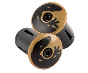 Lizard Skins - Packaged DSP Bar Tape Plugs - Vegas Gold