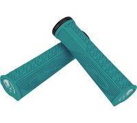 Lizard Skins Poignées de guidon à verrouillage Gradient bleue/vert 136 mm