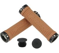 Lizard Skins Poignées de guidon verrouillables Signature Peaty Cheers brun 130 mm