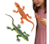 Lizard Toys for Kids - 2-Piece Color Changing Realistic Chameleon Animal Model | Reptile Figurines Water Toys | Educational Toy for Children Boys Girls, Artificial Reptile Model För Home Classroom