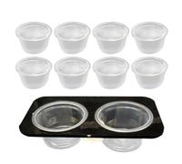 Lizard Water Bowl, Crested Water Bowl Reptile Food Feeder, Detachable Space-Saving Tank Accessories with Cups Feeding Dish for Gecko, Snakes, and Small Reptiles