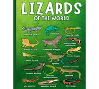 Lizards of the World Composition Notebook: Reptile Species & Herpetology Themed Design. Wide Ruled Paper for School, Home, or College. Great Gift for Boys, Girls, Students & Nature Enthusiasts