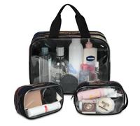 Lizards Universe Galaxy Trousse de maquillage de voyage pour homme et femme - 3 grandes trousses de toilette translucides - Grande trousse de toilette, couleur, L, Trousse de maquillage