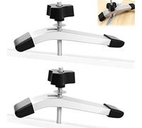 Lizaty Lot de 2 Rail Aluminium T-Track Clamp, T Track Jeu de Pinces de Maintien en T à Action Rapide en Métal, M8 Tige Filetée pour Outil de Travail du bois T-Slot(2Pcs)