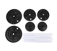 LIZEALUCKY Adjustable Height Plant Risers for Inside Pots, 2PCS Planter Inserts Planter Fillers Plant Lift Inserts with Drainage Holes for Indoor Outdoor Tall Taper Planters Container (Black)