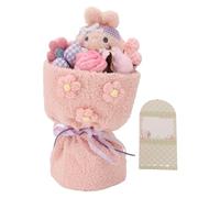 LIZEALUCKY Bouquet de Jouets en Peluche, Figurine de Lapin Mignon, poupée en Peluche, Cadeau d'anniversaire, de Saint-Valentin, de Mariage, pour Maman, Femme, Petite Amie, Fille (Rose)