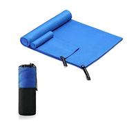 LIZEALUCKY Cooling Towel Microfiber Quick Drying Soft Comfortable Cooling Towel Ice Cool Microfibre Soft Breathable Towel for Gym Yoga Golf Running Camping (Bleu 132,5x8x2cm/52,17x3,15x0,79 Pouces)