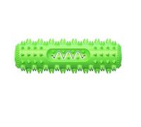 LIZEALUCKY Dog Chew Teeth Cleaning Toys, Dental Dog Chew Dog Teething Toys Puppy Chew Interactive Toy Interactive Fun Help Clean Soft TPR Toothbrush Squeaky Toys for Indoor Outdoor (Green)