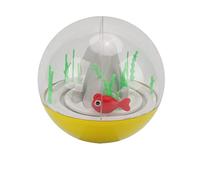 LIZEALUCKY Electric Cat Ocean Ball Toy Interactive Rotation Chasing for Cats (Jaune)